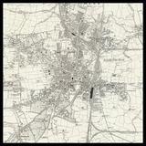 Personalised Old Map of Darlington