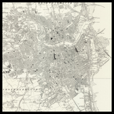 Carte ancienne personnalisée de Sunderland 