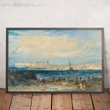 Una imagen enmarcada de Margate (también conocida como Misty Morning) de Turner, 1822