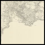 Mapa antiguo personalizado de Torquay 