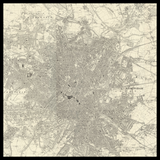 Personalised Old Map of Birmingham