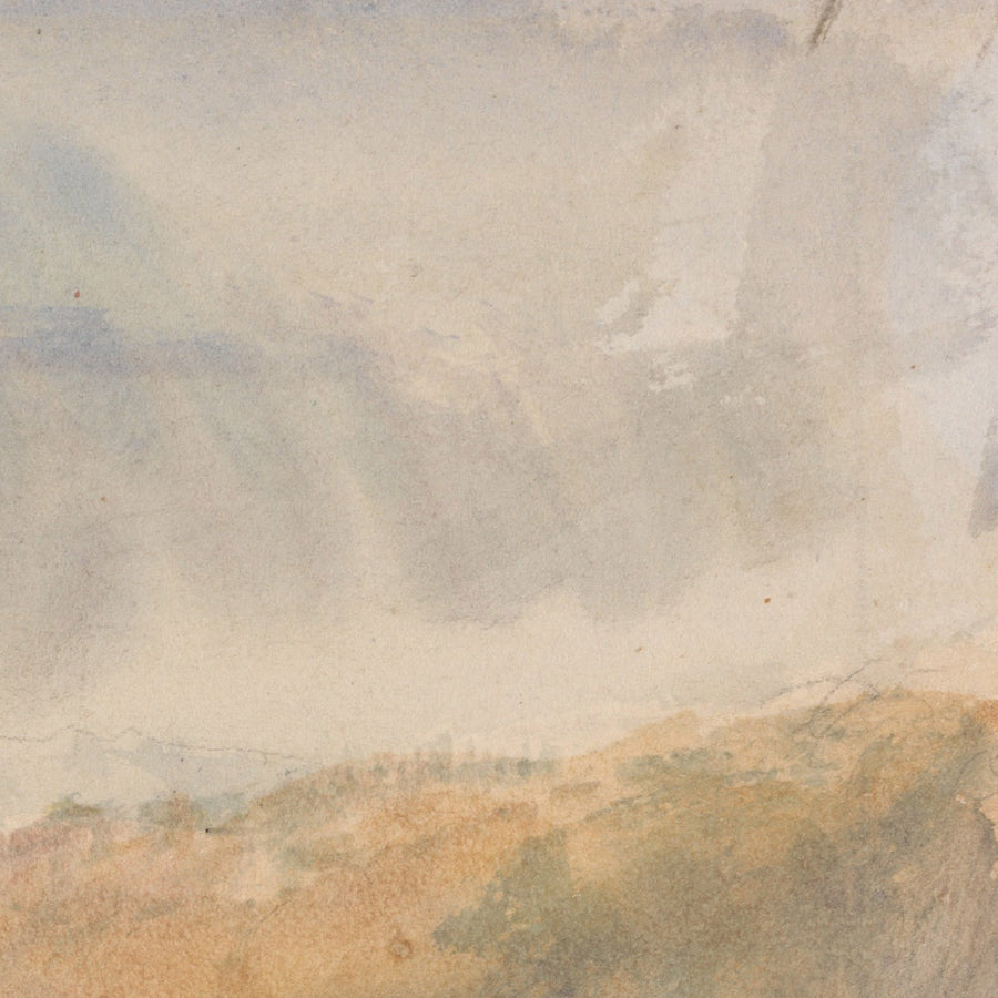 Castello di Crichton (Paesaggio montano con un arcobaleno) di Turner, 1818 