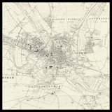 Mappa Antica Personalizzata di Salisbury 