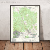 Map of Mammoth Lakes, California by USGS, 1994 – Mammoth Mountain & Lake Mary