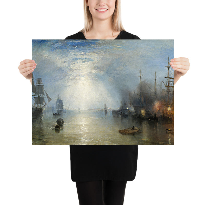 Keelmen Heaving in Coals by Moonlight by Turner, 1835