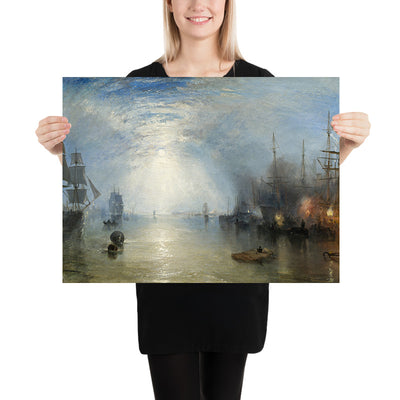 Keelmen Heaving in Coals by Moonlight by Turner, 1835