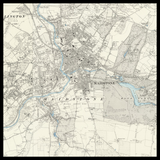 Mapa antiguo personalizado de Maidstone 
