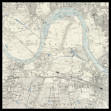 Personalised Old Map of Barnes