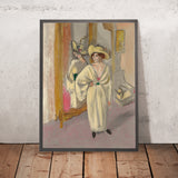 Femme en blanc debout devant une glace (Woman in white standing in front of a mirror) by Henri Matisse, 1918