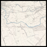 Mappa antica personalizzata di Irvine 