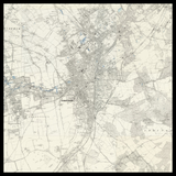 Personalised Old Map of Croydon