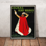 Cognac Henry Mounier Vintage Cognac Poster by Leonetto Cappiello, 1910