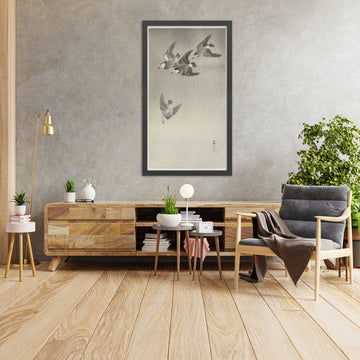 A framed image of 