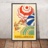 Andalusien-Reiseplakat: Playas de Andalucia von José Morell, 1939 