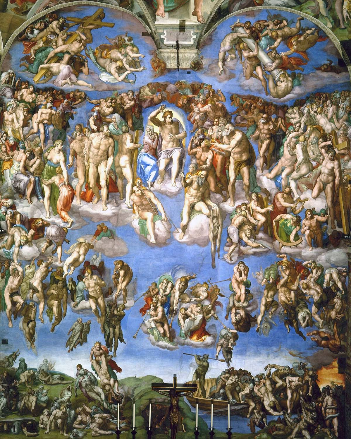 Das Jüngste Gericht von Michelangelo Buonarroti, 1536