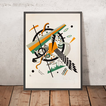 A framed image of 