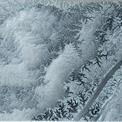 Tennessee Topographic 3D Relief Map