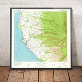 Old Map of Lahaina, Maui, Hawaii by USGS, 1956 – Kaanapali Beach & West Maui Mountains