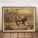 Vintage Bock Beer Poster, 1878