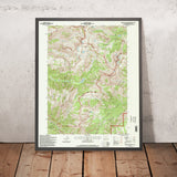 Map of Wilson, Wyoming by USGS, 1996 – Rendezvous Peak, Teton Pass & Grand Teton National Park