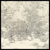 Carte ancienne personnalisée de Plymouth 
