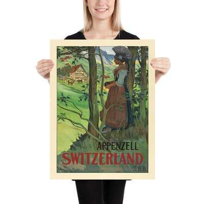 Appenzell Travel Poster by Auguste Viollier, 1904