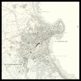 Personalised Old Map of Scarborough