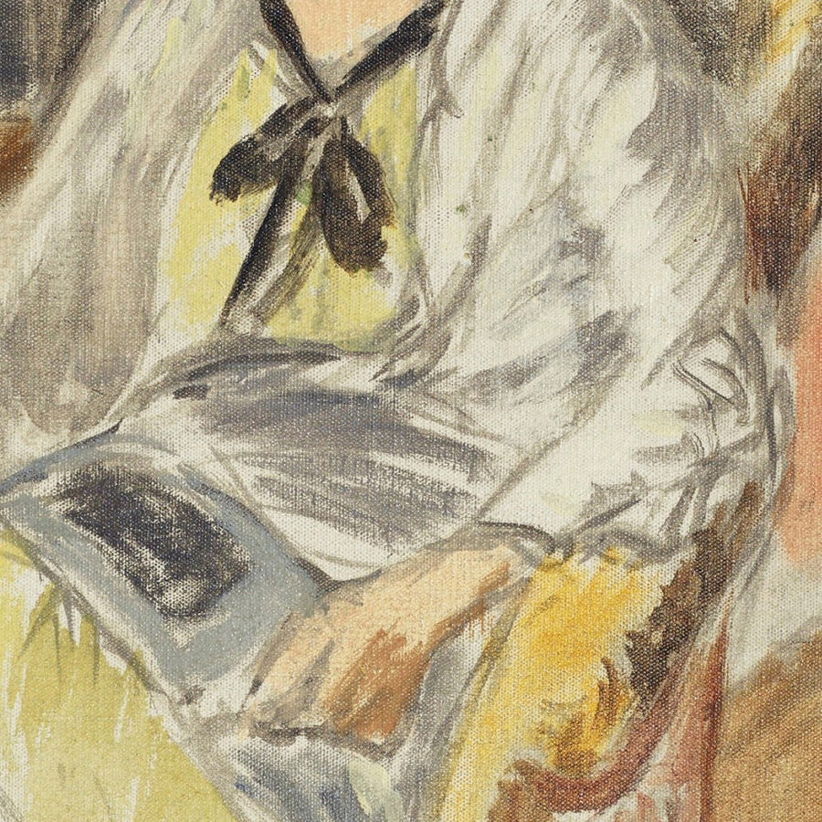 Junge sitzende Frau, gelbes Kleid (Seated young girl, yellow dress) von Henri Matisse, 1912 