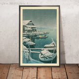 Schneesturm in Mukojima von Hasui Kawase, 1935 