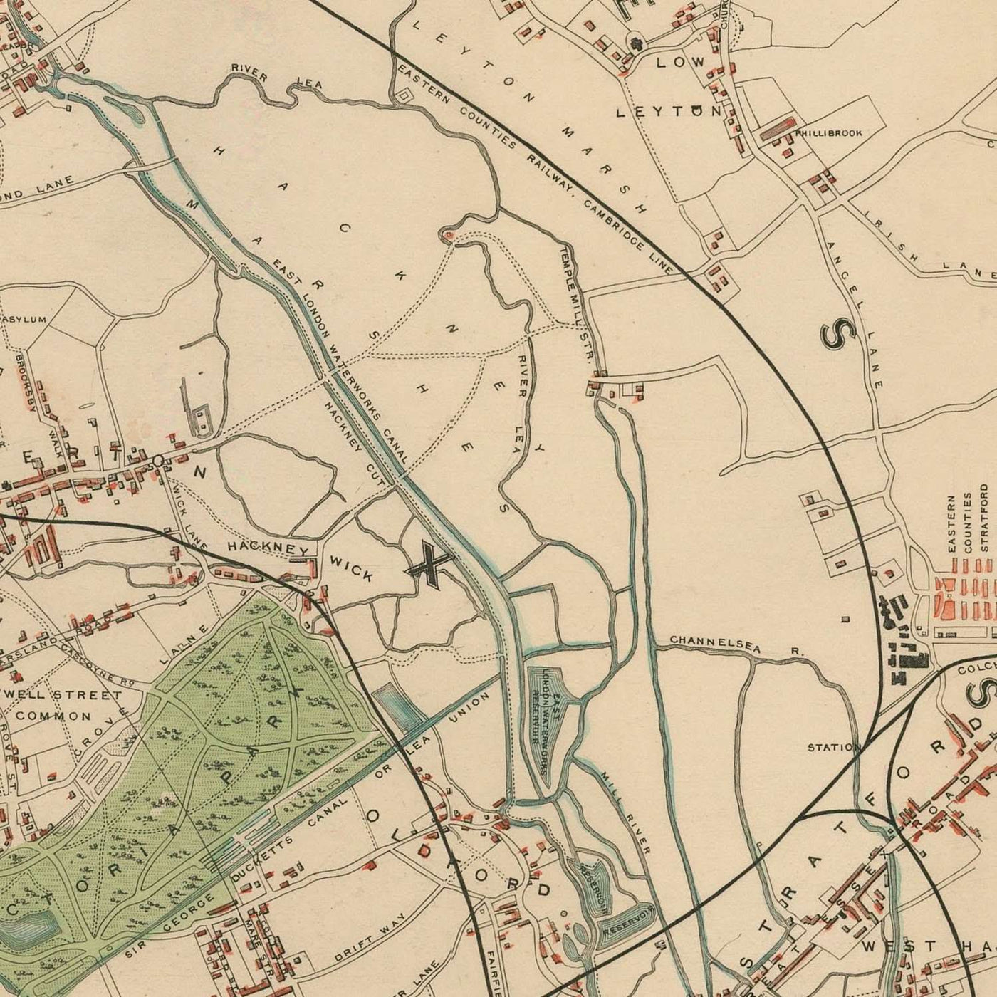 Alte illustrierte Karte von London von Tallis, 1851: Themse, Hyde Park, Regent's Park, Westminster, Oxford St