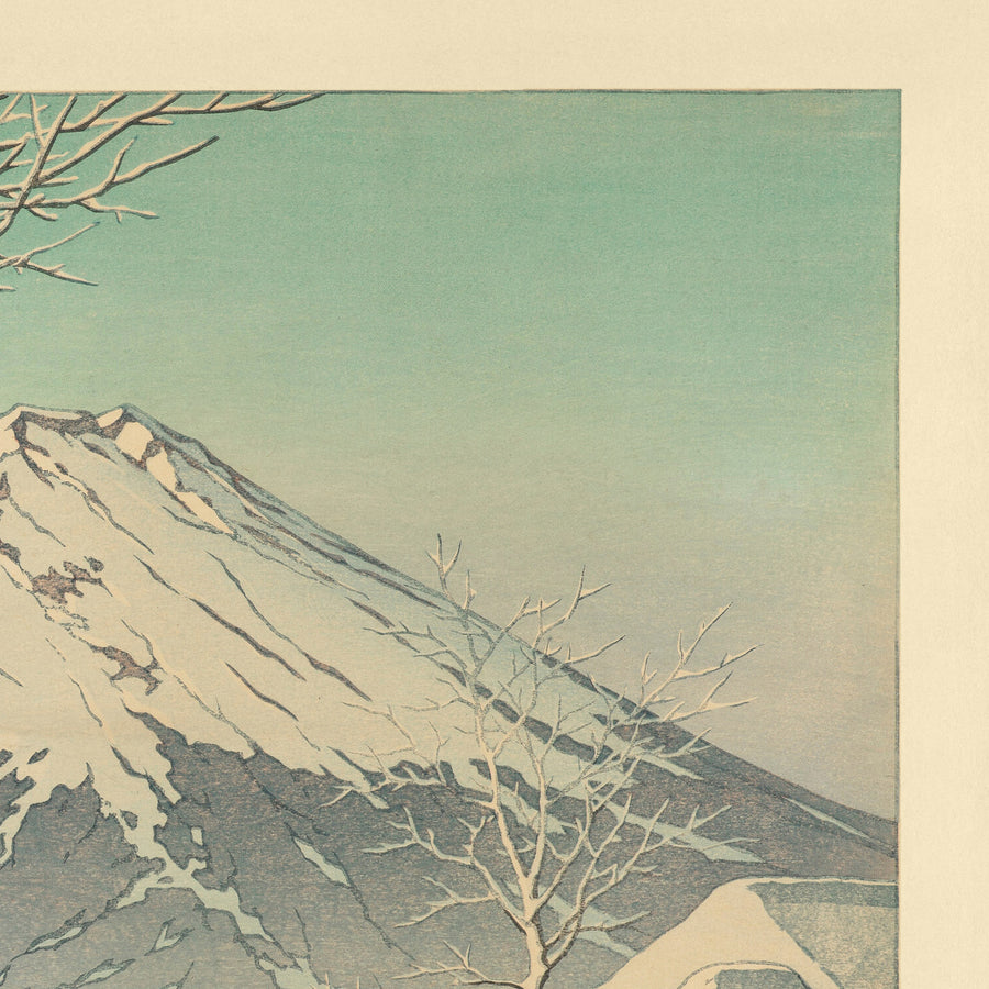 Mont Fuji après la neige à Oshiono par Hasui Kawase, 1935 