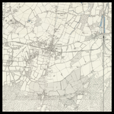 Carte ancienne personnalisée de Crawley 