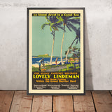 Lindeman Island Reiseplakat: Lovely Lindeman, 1930 