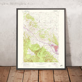 Old Map of Sturgis, South Dakota by USGS, 1954 – Fort Meade, Bear Butte & Belle Fourche River