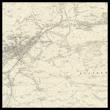 Carte ancienne personnalisée de Carmarthen 