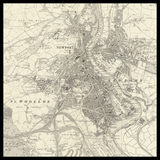 Carte ancienne personnalisée de Newport 