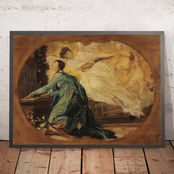 A framed image of 