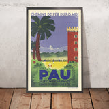 Pau Reiseplakat: Ville climatique d’hier, Sommerkurort by Ribes, 1935 