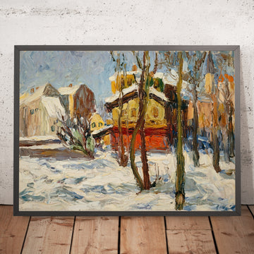 A framed image of 