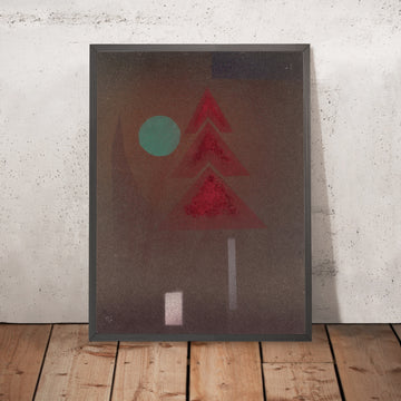 A framed image of 