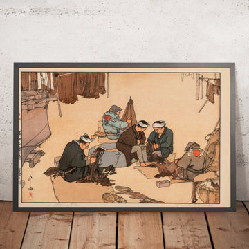 A framed image of 