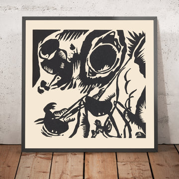 A framed image of 