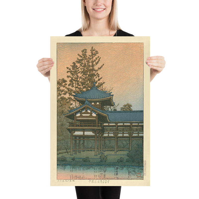 Temple Byodo-in à Uji-Renge près de Kyoto par Hasui Kawase, 1935 