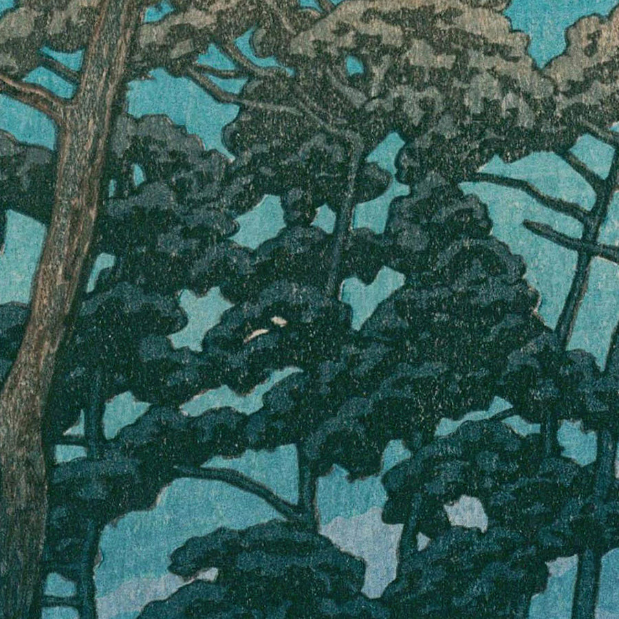 Parc Hikawa à Omiya par Hasui Kawase, 1935 