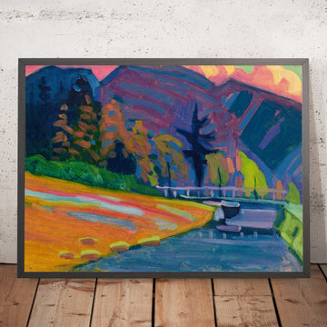 A framed image of 
