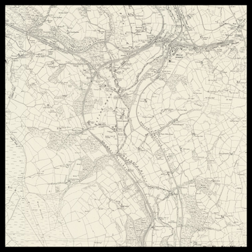 Eine alte Ordnance-Survey-Karte von Rhymney