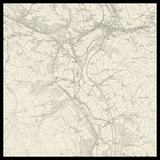 Carte ancienne personnalisée de Rhymney 