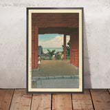 Tempio Tamon a Hamahagi in Boshu di Hasui Kawase, 1935 