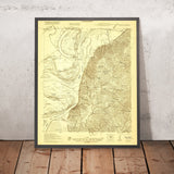 Old Map of Natchez, Mississippi by USGS, 1921 – Mississippi River & Aiken Island