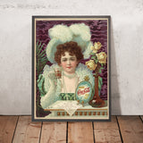 Coca-Cola 5 Cents Vintage Soft Drink Poster, 1890s